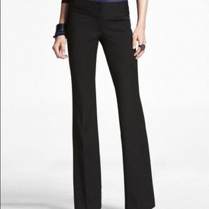 EXPRESS | Editor Pants | Black | Wide Leg Flare